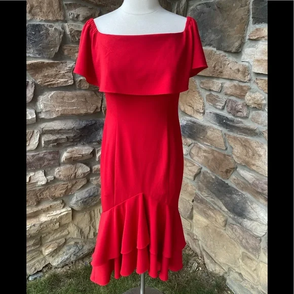 Boston Proper Red Maxi Dress - Picture 4 of 16